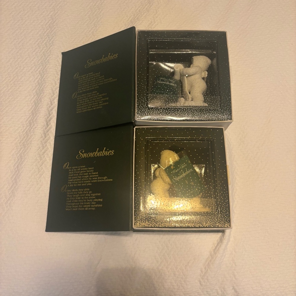 2x Snowbabies Figurine